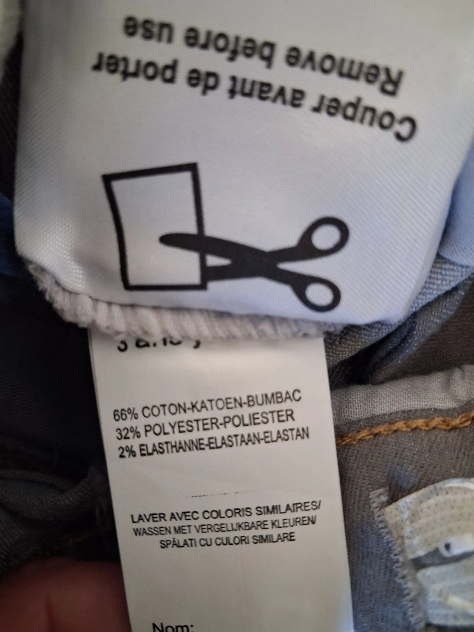 Jeans cinza claro Influx Basic 3 anos – Tamanho ajustável – NOVO – photo 4